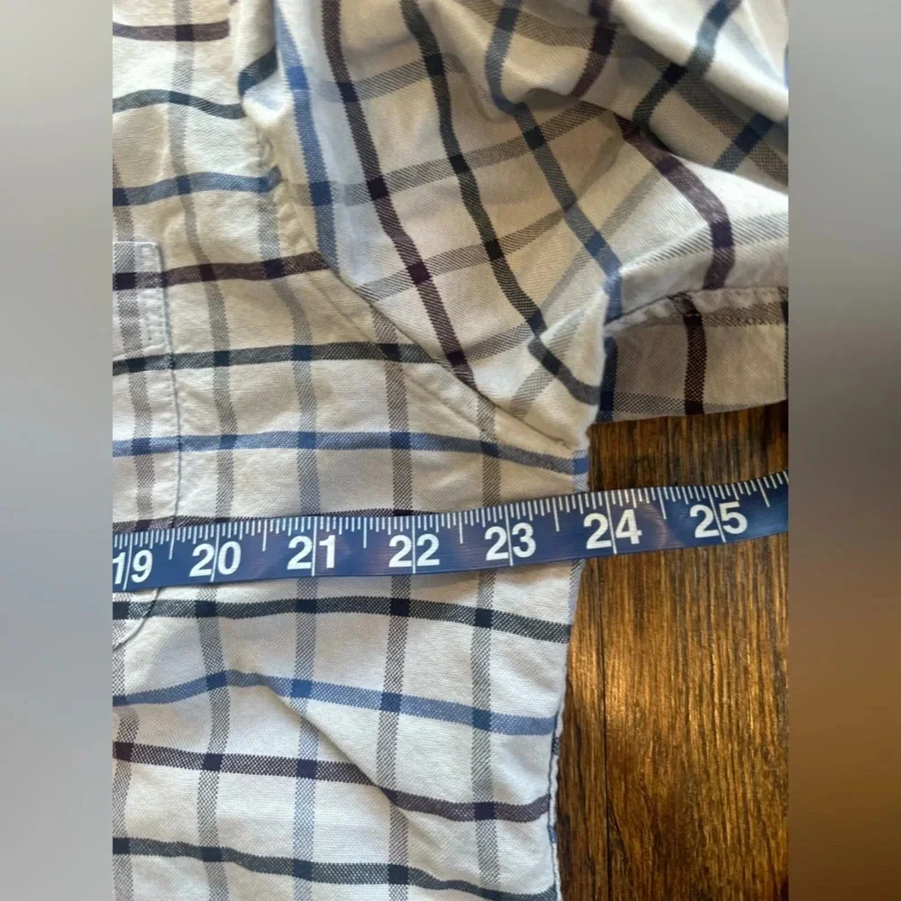 J.Crew Mens Slim Flex Plaid Oxford Preppy Size SZ XL